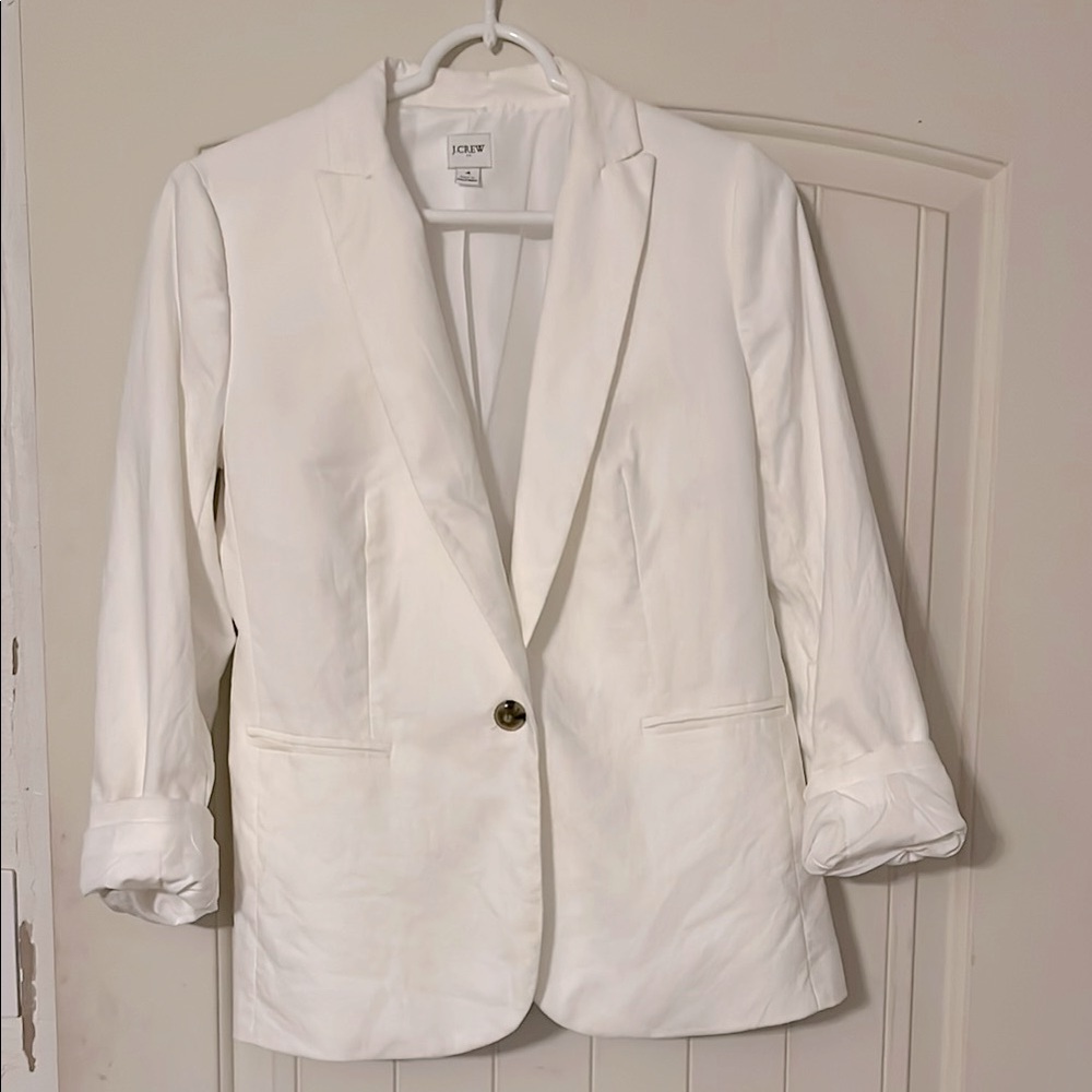 J. Crew White Blazer